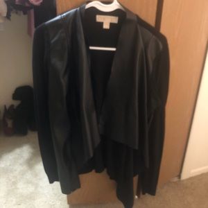 Micheal Kors leather cardigan